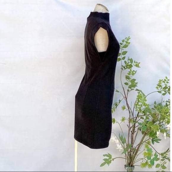 Rebecca Minkoff Wilson Cap Sleeve Mock Neck Dress - Picture 3 of 4